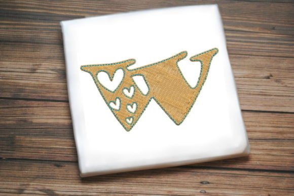 Alphabet Letter W Multi Heart Review