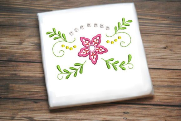 Pink Flower Bouquet Embroidery Review for Apparel