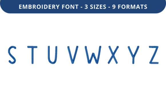 Sunny Box Font S to Z Review for Embroidery